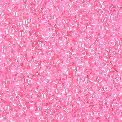 DB246- 11/0 Cotton Candy Pink Pearl Delica Beads (10 Gm, 50 Gm, 250 Gm)