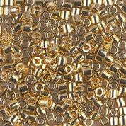 DBS034- 15/0 Light 24 Karat Gold Miyuki Delica Beads (5 Gm, 25 Gm, 100 Gm)