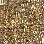 DB034- 11/0 Light 24 Karat Gold Miyuki Delica Beads (50 Gm, 250 Gm)