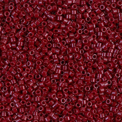 DB654- 11/0 Dyed Opaque Maroon Miyuki Delica Beads (50 Gm, 250 Gm)