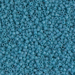 DB798- 11/0 Dyed Semi-Frosted Opaque Capri Blue Delica Beads (50 Gm, 250 Gm)