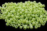 DBS876- 15/0 Matte Opaque Neon Green Iris Miyuki Delica Beads (5 Gm, 50 Gm, 250 Gm)