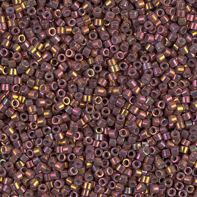 DB1013- 11/0 Metallic Tea Berry Gold Iris Miyuki Delica Beads (50 Gm, 250 Gm)