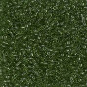 DB1107- 11/0 Transparent Olive Miyuki Delica Beads (50 Gm, 250 Gm)
