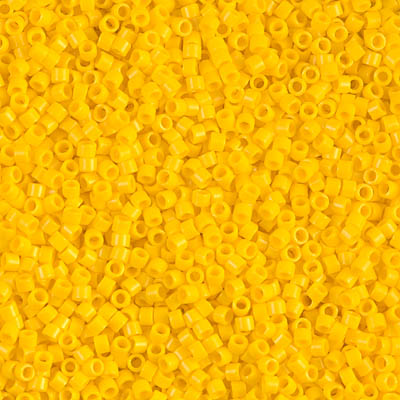 DB1132- 11/0 Opaque Canary Miyuki Delica Beads (50 Gm, 250 Gm)