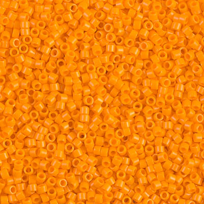 DB1133- 11/0 Opaque Mandarin Miyuki Delica Beads (10 Gm, 50 Gm, 250 Gm)