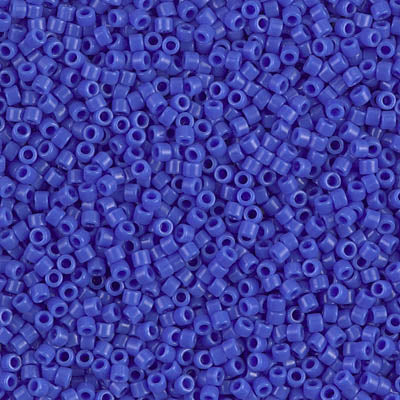 DB1138- 11/0 Opaque Cyan Blue Miyuki Delica Beads (10 Gm, 50 Gm, 250 Gm)