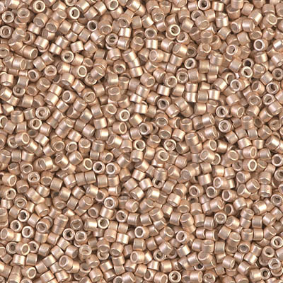 DB1152- 11/0 Galvanized Semi-Frosted Champagne Miyuki Delica Beads (10 Gm, 50 Gm, 250 Gm)
