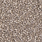 DB1158- 11/0 Galvanized Semi-Frosted Light Smoky Amethyst Miyuki Delica Beads (50 Gm, 250 Gm)