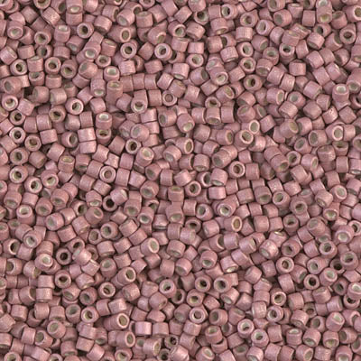 DB1166- 11/0 Galvanized Matte Pink Blush Miyuki Delica Beads (50 Gm, 250 Gm)
