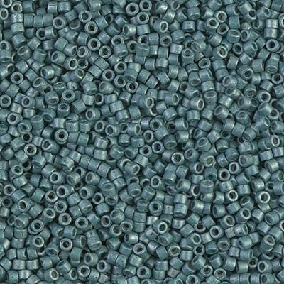 DB1172- 11/0 Galvanized Matte Dark Aqua Miyuki Delica Beads (50 Gm, 250 Gm)