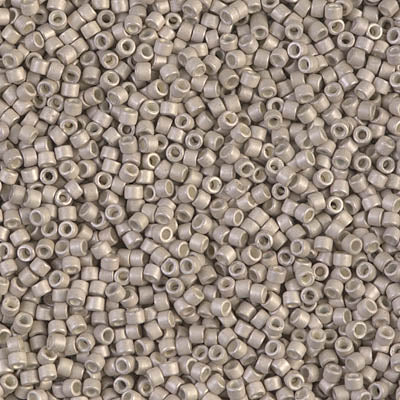 DB1176- 11/0 Galvanized Matte Ash Gray Miyuki Delica Beads (50 Gm, 250 Gm)