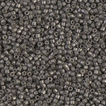 DB1186- 11/0 Galvanized Semi-Frosted Graphite Miyuki Delica Beads (50 Gm, 250 Gm)