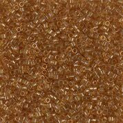 DB118- 11/0 Transparent Saffron Luster Miyuki Delica Beads (50 Gm, 250 Gm)