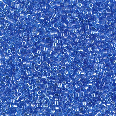 DB1230- 11/0 Transparent Azure Luster Miyuki Delica Beads (50 Gm, 250 Gm)
