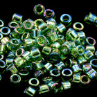 DB1247- 11/0 Transparent Olive AB Miyuki Delica Beads (50 Gm, 250 Gm)