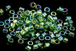 DB1247- 11/0 Transparent Olive AB Miyuki Delica Beads (50 Gm, 250 Gm)