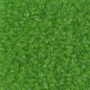 DB1266- 11/0 Matte Transparent Lime Miyuki Delica Beads (50 Gm, 250 Gm)