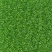 DBS1266- 15/0 Matte Transparent Lime Miyuki Delica Beads (5 Gm, 50 Gm, 250 Gm)