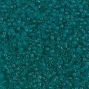 DBS1268- 15/0 Matte Transparent Caribbean Teal Miyuki Delica Beads (5 Gm, 50 Gm, 250 Gm)