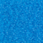 DB1269- 11/0 Matte Transparent Ocean Blue Miyuki Delica Beads (50 Gm, 250 Gm)