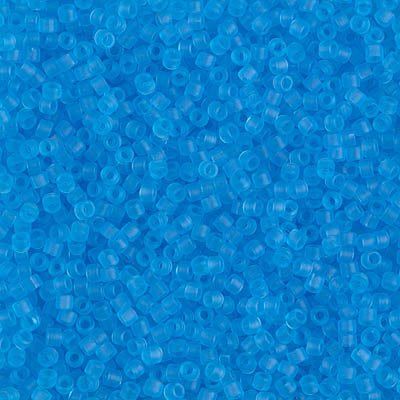 DB1269- 11/0 Matte Transparent Ocean Blue Miyuki Delica Beads (50 Gm, 250 Gm)