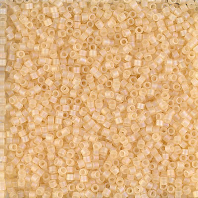 DB1287- 11/0 Matte Transparent Light Straw Luster Miyuki Delica Beads (50 Gm, 250 Gm)