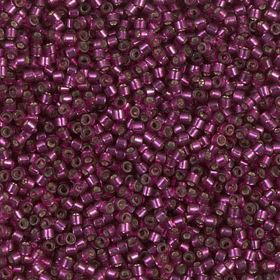 DB1342- 11/0 Dyed Silver Lined Raspberry Miyuki Delica Beads (50 Gm, 250 Gm)