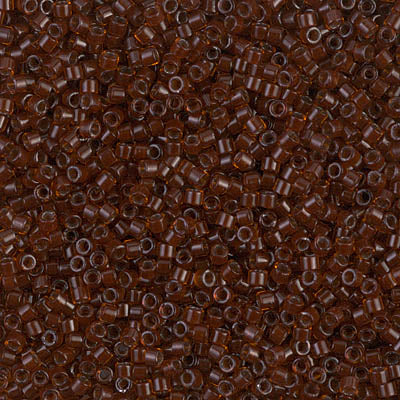 DB1392- 11/0 Dark Topaz Lined Root Beer Miyuki Delica Beads (50 Gm, 250 Gm)
