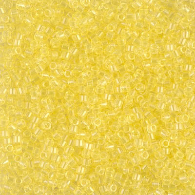 DB1401- 11/0 Transparent Pale Yellow Miyuki Delica Beads (10 Gm, 50 Gm, 250 Gm)
