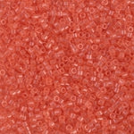 DB1412- 11/0 Transparent Salmon Miyuki Delica Beads (50 Gm, 250 Gm)