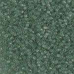 DB1415- 11/0 Transparent Light Moss Green Miyuki Delica Beads (50 Gm, 250 Gm)