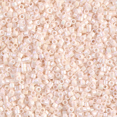 DB1500- 11/0 Opaque Bisque White AB Miyuki Delica Beads (50 Gm, 250 Gm)