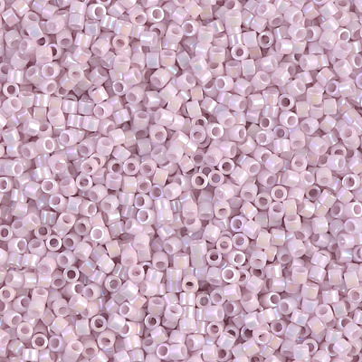 DB1504- 11/0 Opaque Pale Rose AB Miyuki Delica Beads (50 Gm, 250 Gm)