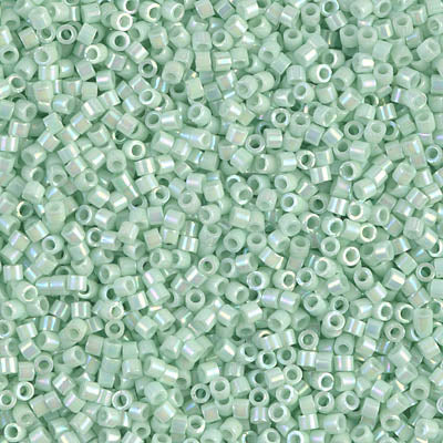 DB1506- 11/0 Opaque Light Mint AB Miyuki Delica Beads (50 Gm, 250 Gm)