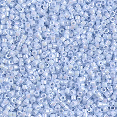 DB1507- 11/0 Opaque Light Sky Blue AB Miyuki Delica Beads (50 Gm, 250 Gm)