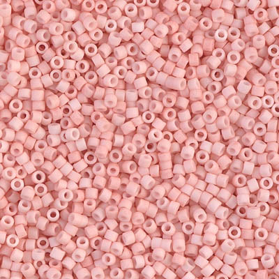 DB1513- 11/0 Matte Opaque Light Salmon Miyuki Delica Beads (50 Gm, 250 Gm)