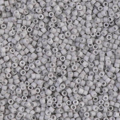 DB1518- 11/0 Matte Opaque Light Smoke Miyuki Delica Beads (50 Gm, 250 Gm)