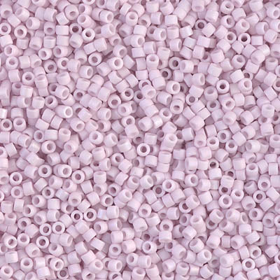 DB1524- 11/0 Matte Opaque Pale Rose AB Miyuki Delica Beads (50 Gm, 250 Gm)