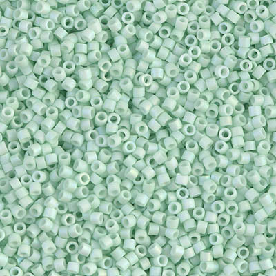 DB1526- 11/0 Matte Opaque Light Mint AB Miyuki Delica Beads (50 Gm, 250 Gm)