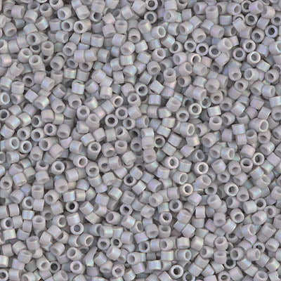 DB1528- 11/0 Matte Opaque Light Smoke AB Miyuki Delica Beads (50 Gm, 250 Gm)