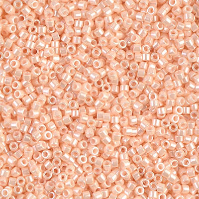 DB1532- 11/0 Opaque Light Peach Ceylon Miyuki Delica Beads (50 Gm, 250 Gm)