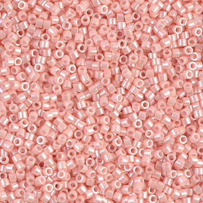 DB1533- 11/0 Opaque Light Salmon Ceylon Miyuki Delica Beads (50 Gm, 250 Gm)