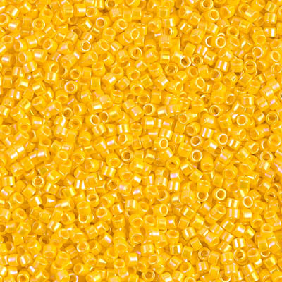 DB1572- 11/0 Opaque Canary AB Miyuki Delica Beads (50 Gm, 250 Gm)