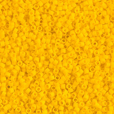 DB1582- 11/0 Matte Opaque Canary Miyuki Delica Beads (50 Gm, 250 Gm)
