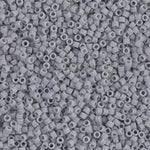 DBS1589- 15/0 Matte Opaque Ghost Gray Miyuki Delica Beads (5 Gm, 50 Gm, 250 Gm)