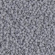 DBS1589- 15/0 Matte Opaque Ghost Gray Miyuki Delica Beads (5 Gm, 50 Gm, 250 Gm)