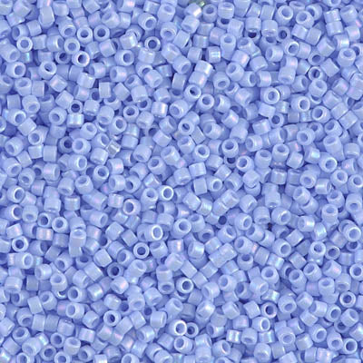 DB1596- 11/0 Matte Opaque Agate Blue AB Miyuki Delica Beads (50 Gm, 250 Gm)