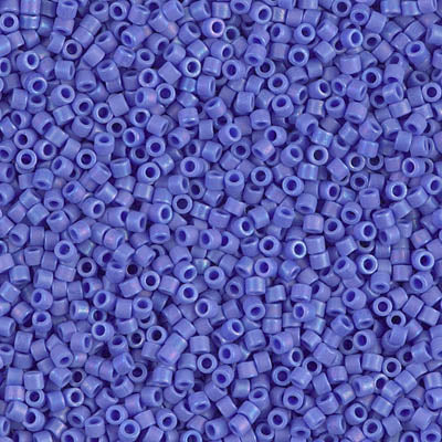 DB1597- 11/0 Matte Opaque Cyan Blue AB Miyuki Delica Beads (50 Gm, 250 Gm)