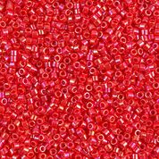 DBS159- 15/0 Opaque Vermilion AB Miyuki Delica Beads (5 Gm, 50 Gm, 250 Gm)